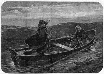 Il capo realista e il marinaio: "Il marinaio afferrò con la mano destra una delle pistole della sua cintura e con la sinistra il suo rosario. Il vecchio si alzò, "Credi in Dio?" "Padre nostro, che sei nei cieli," rispose il marinaio. E fece un segno di
