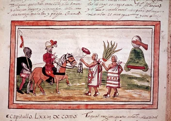 La conquista del Messico da parte del conquistador spagnolo Hernando Cortes