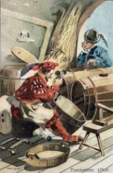 Il mestiere del bottaio nel 1500.