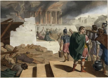 La distruzione del tempio e della città di Gerusalemme nel 70 d.C. da parte dell