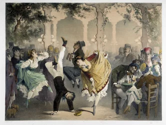 La griglia a Bullier, circa 1860