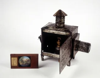 La lanterna magica, Francia, circa 1860