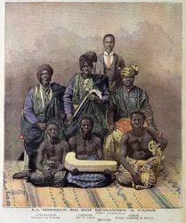 La missione del re Behanzin del Dahomey (attuale Benin) a Parigi - in "Le Petit Journal" del 2 dicembre
