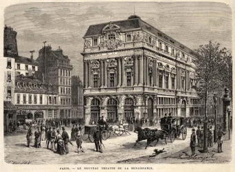 Il nuovo Teatro della Rinascita a Parigi nel 1873.