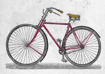 La bicicletta con pneumatici, l
