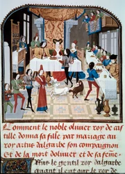 Il banchetto nuziale della figlia di Olivier de Castille con Artus d