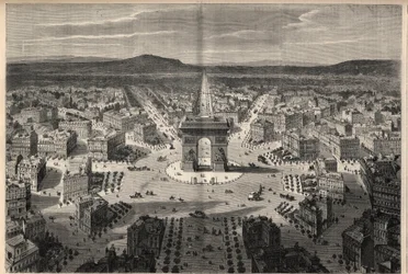 Trasformazioni di Parigi sotto il Secondo Impero, Haussmann Parigi: vista generale della rotonda di Place de l