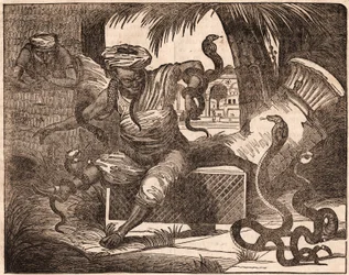 Due incantatori di serpenti indiani