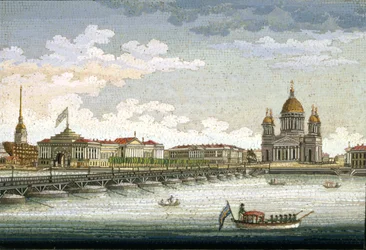 Veduta dal fiume Neva su piazza Sant