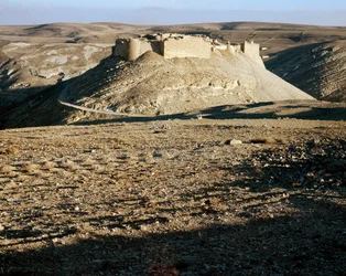 Veduta di Karac el Chobac, castello crociato sul lato orientale dell