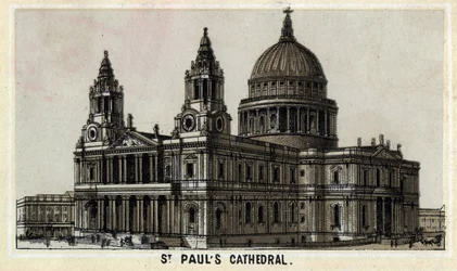 Veduta della Cattedrale di San Paolo a Londra, Inghilterra