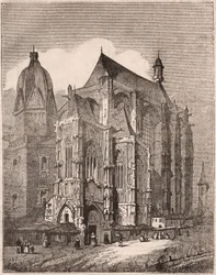 Veduta della Cattedrale di Aquisgrana, Renania Settentrionale-Vestfalia, Germania