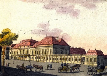 Veduta della città di Vienna in Austria, incisione del 1820