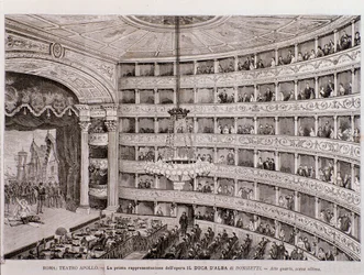 Vista della prima rappresentazione dell