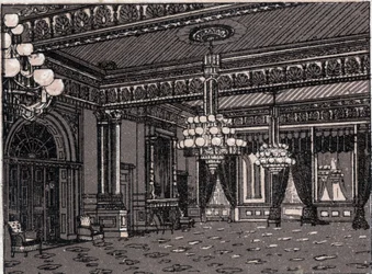 Washington, Stati Uniti: vista della East Room, Casa Bianca. in 