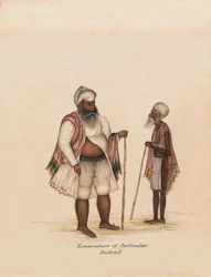 Zemendars del distretto di Jullundur, circa 1850