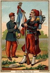 Costume da zuavo al tempo di Napoleone III