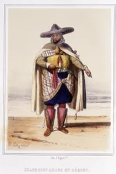 Grande capo arabo del deserto durante la seconda metà del XIX secolo
