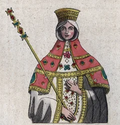 Ritratto di Eudokia (o Eudocia) Ingerina (Eudocia Ingerina) (c. 840 - c. 882) moglie dell