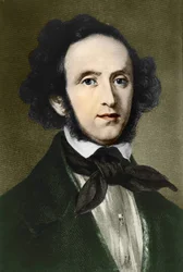 Ritratto di Felix Mendelssohn - Bartholdy. Compositore tedesco (1809-1847)