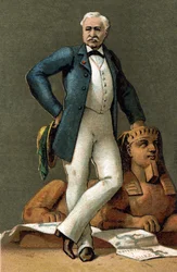 Ritratto di Ferdinand de Lesseps (1805-1894), diplomatico e amministratore francese, nel 1885.