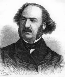 Ritratto di Jules François Simon Suisse, detto Jules Simon. Politico francese (1814-1896)