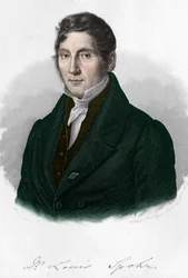 Ritratto del compositore tedesco Louis Spohr (1784-1859).