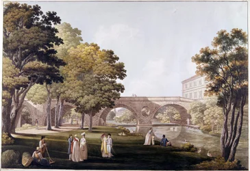 Il parco del castello della città di Weimar (Germania)