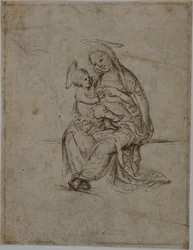 Vergine con Bambino (recto); Putti (verso)