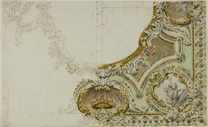 Schizzo di decorazione del soffitto