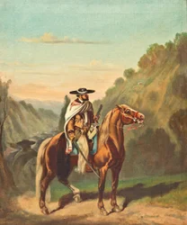 Chinaco con sciabola e pistola