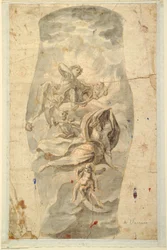 Disegno, soffitto con Apollo, 1780 ca.