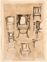 Disegno, Sedie, 1780-1790