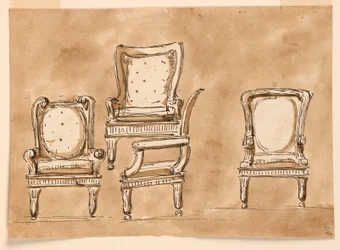 Disegno, Sedie, 1780-90