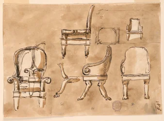 Disegno, Sedie, 1780-90