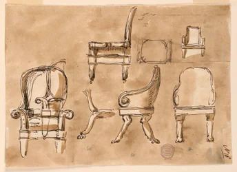 Disegno, Sedie, 1800 ca.