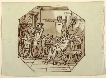 Disegno, Cornelia, madre dei Gracchi, Palazzo Cavina, Faenza, 1816