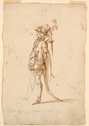 Disegno, Costumista: Pagina per un balletto, 1720 ca.