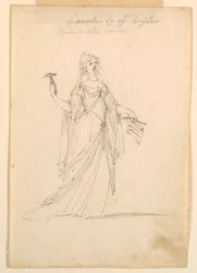 Disegno, progettazione di costumi: Musica per un balletto, 1720 ca.