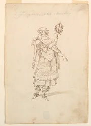 Disegno, Costumi: Valor e musica per un balletto, 1720 ca.