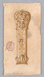 Disegno, Progetto di una maniglia, XVII-XIX secolo