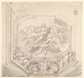 Disegno, Progetto per un soffitto, XVIII secolo