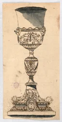 Disegno, Progetto per un calice, XVII-XIX secolo