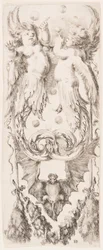 Print, Ornamenti o Grottesche (Grotesque Ornament), ca. 1653