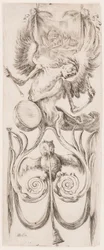 Print, Ornamenti o Grottesche (Grotesque Ornament), ca. 1653