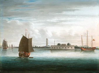 Un forte sul fiume Canton, 1ª guerra cinese, circa 1840