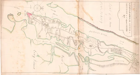 Schizzo topografico di New York