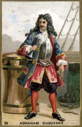 Abraham, marchese Duquesne (1610-1688), marinaio francese. Cromolitografia del XIX secolo.