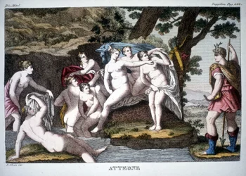 Atteone trasformato in cervo - in Dizionario mitologico