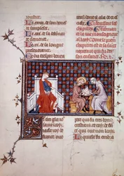 Blanche de Castille, regina di Francia, dirige l